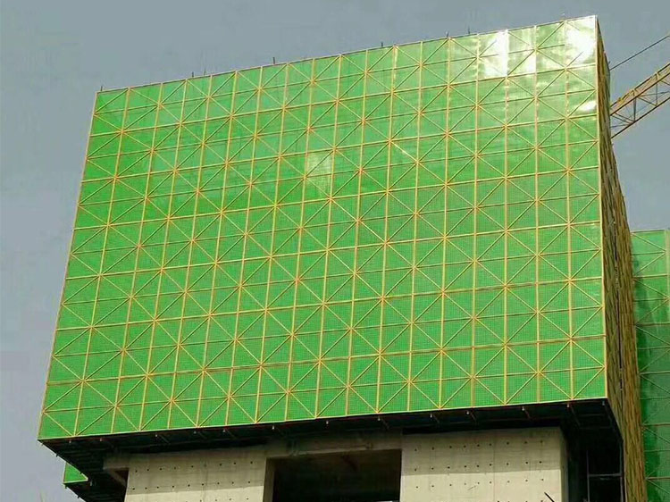 爬架網(wǎng)安裝效果